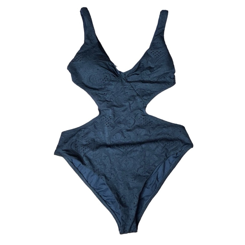 L*Space Monaco Cutout Tonal Floral One-Piece Swimsuit